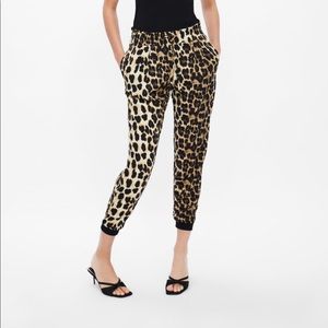 Zara leopard print jogger pajama pant